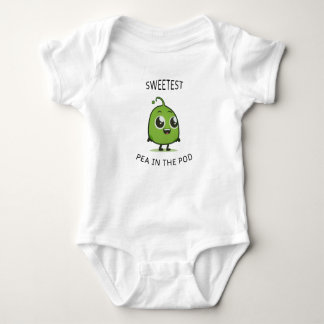 Süßeste Erbse im Niedlichen Pod Baby BodySuit Baby Strampler