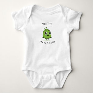 Süßeste Erbse im Niedlichen Pod Baby BodySuit Strampler