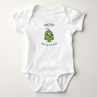 Süßeste Erbse im Niedlichen Pod Baby BodySuit Strampler