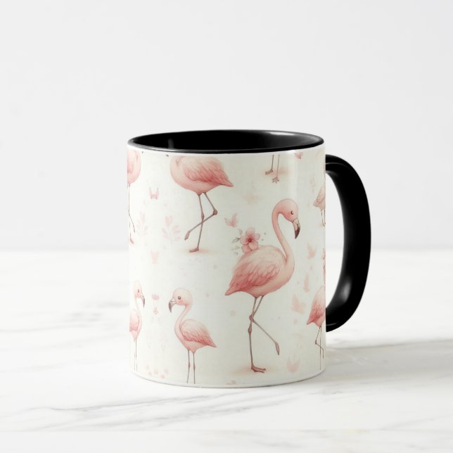 Süßeste Flamingo-Herde Tasse (VorderseiteRechts)