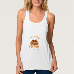 Süßeste Kürbisse auf dem Feld Lehrer Halloween_1 Tank Top