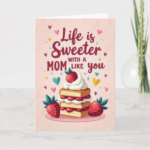 Süßeste Mama Erdbeerkarte Karte