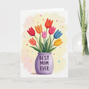 Süßeste Mama Frühlingsblumenstrauß Karte