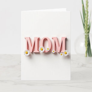 Süßeste Mama Rosa Briefkarte Karte