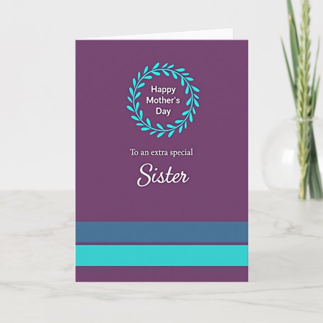 Süßeste Mutter Elegantes Schriftkarten-Design Karte (Vorderseite)