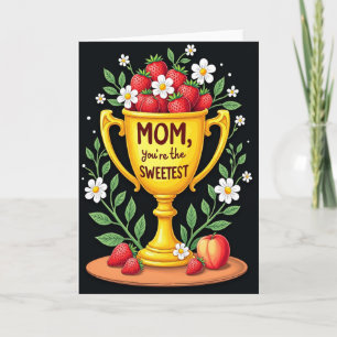 Süßeste-Mutter-Trophäenkarte Karte
