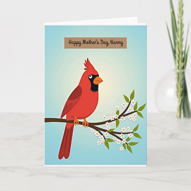Süßeste Mutter Vogel Frühling Karte (Vorderseite)