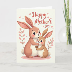 Süßeste Muttertags-Hase-Karte Karte