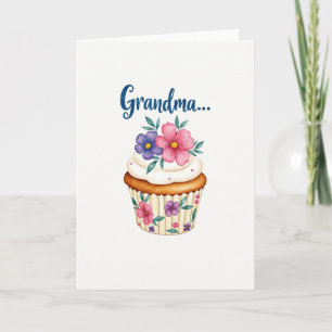 Süßeste Oma Blumenkarte Karte