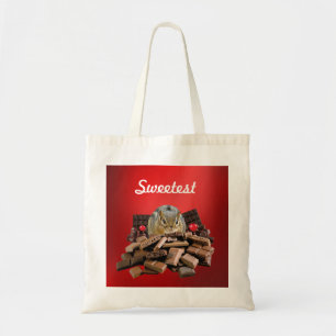 Süßeste Schokolade-Chipmunk anpassen Tragetasche