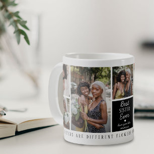 Süßeste 'Schwester' überhaupt 7-Foto-Collage Kaffeetasse