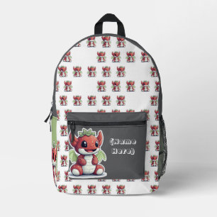 Süßester Erdbeerdrache Bedruckter Rucksack