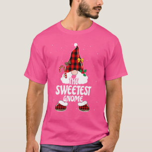Süßester Gnom Buffalo Plaid passende Familie Chris T-Shirt