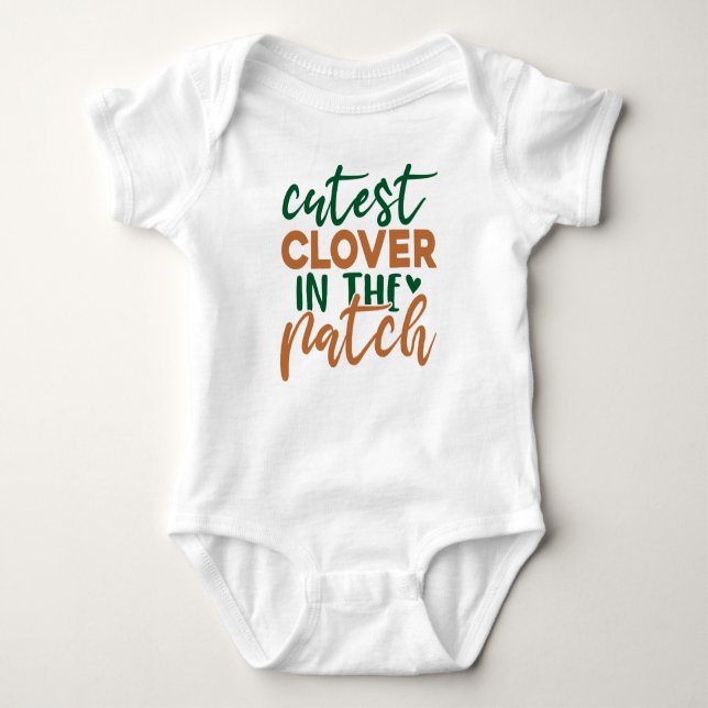 Süßester Klee auf dem St. Patrick's-60863 Baby Strampler (Vorderseite)