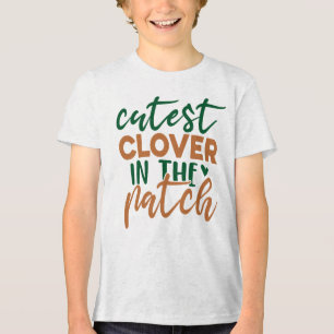 Süßester Klee auf dem St. Patrick's-60863-Fleck Tri-Blend Shirt