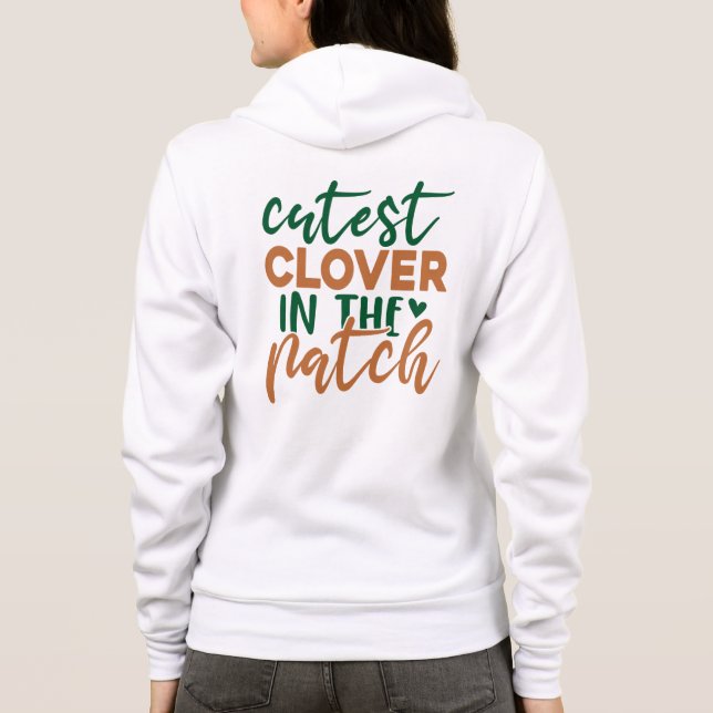 Süßester Klee im Patch St. Patrick-60863 Hoodie (Rückseite)