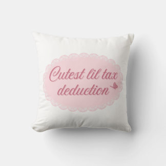 Süßester kleiner Steuerabzug – Rosa Whimsical Spit Kissen