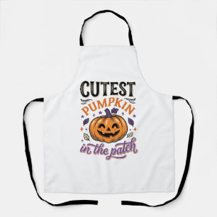 Süßester Kürbis auf dem Halloween-Shirt-Design Schürze