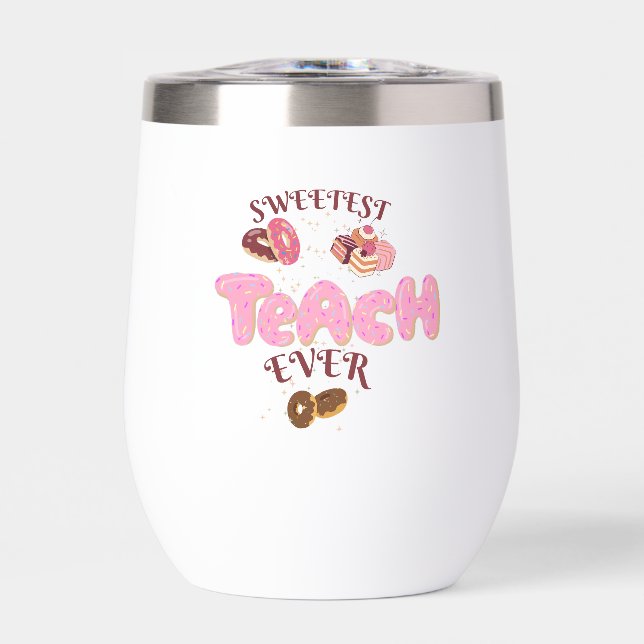 Süßester Lehrer Ever Cute Donuts Kaffeetasse (Vorderseite)