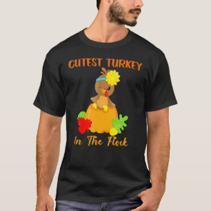 Süßester Truthahn in der Herde Frohen Erntedanktag T-Shirt