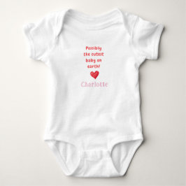 Süßestes Baby der Welt & Name, Babygeschenk,  Strampler