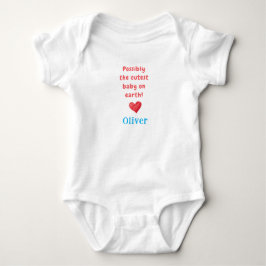 Süßestes Baby der Welt & Name, Babygeschenk,  Strampler