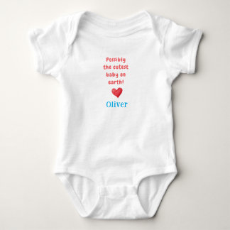 Süßestes Baby der Welt & Name, Babygeschenk, Strampler
