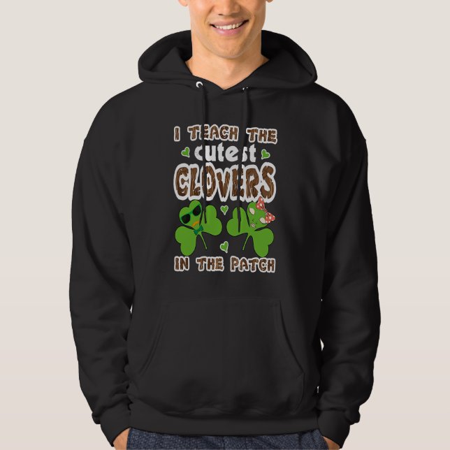 Süßestes C im Patch-Lehrer Kinder St. Patrick's Da Hoodie (Vorderseite)