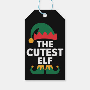 Süßestes Elf-Matching-Familien-Weihnachten  Geschenkanhänger