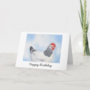 Sussex Chicken Birthday Card Karte
