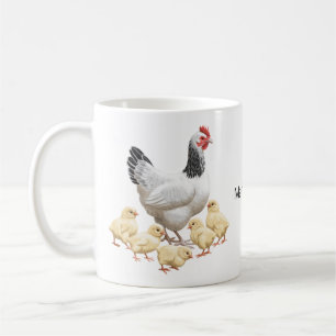 Sussex Chicken Mama Hen und Chicks Kaffeetasse