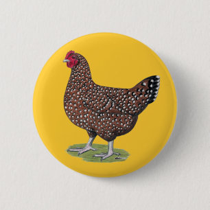Sussex: Gesprenkelte Henne Button