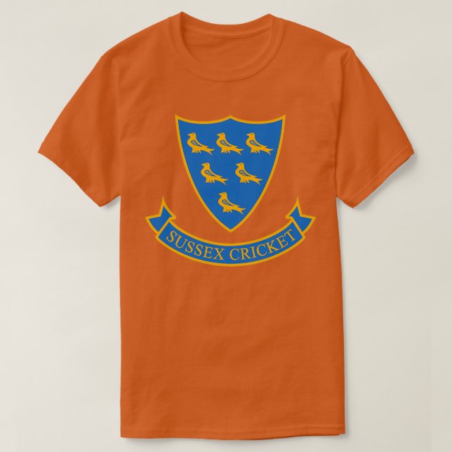 Sussex Landkreis Cricket 1 T-Shirt (Design vorne)