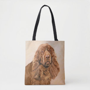 Sussex Spaniel Gemälde - Süße originelle Hundekuns