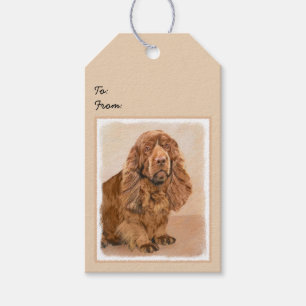 Sussex Spanisch Painting - Niedliche Original Dog Geschenkanhänger