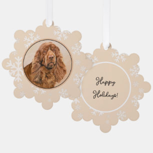 Sussex Spanisch Painting - Niedliche Original Dog  Ornament Karte