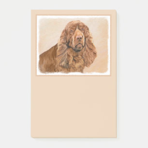 Sussex Spanisch Painting - Niedliche Original Dog  Post-it Klebezettel