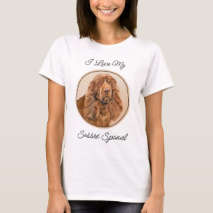 Sussex Spanisch Painting - Niedliche Original Dog  T-Shirt