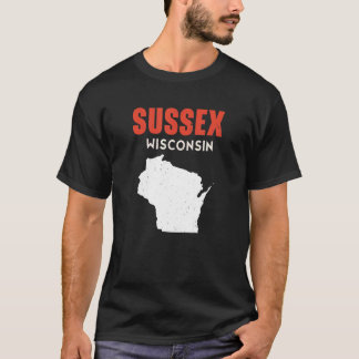 Sussex USA Staat America Travel Montanan Helena T-Shirt