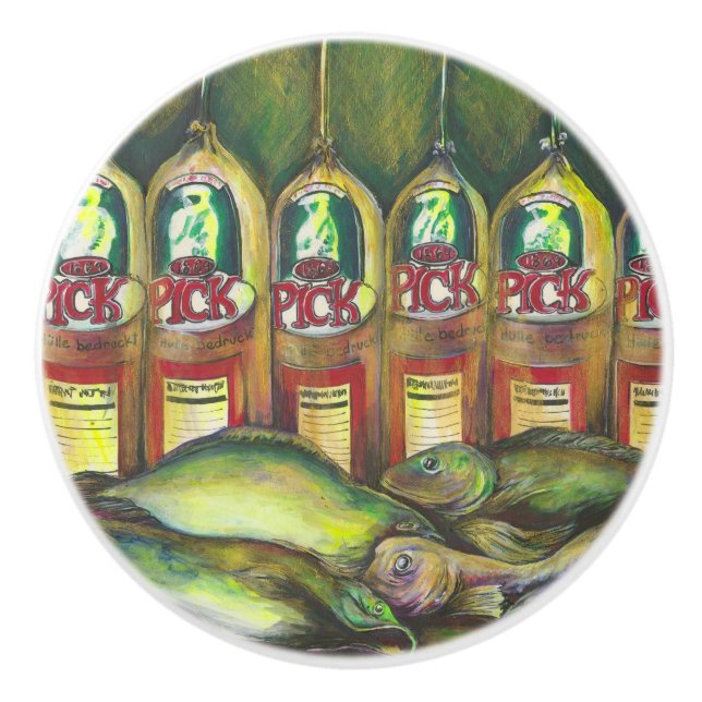 Süßfleisch Keramikknauf (Vorderseite)