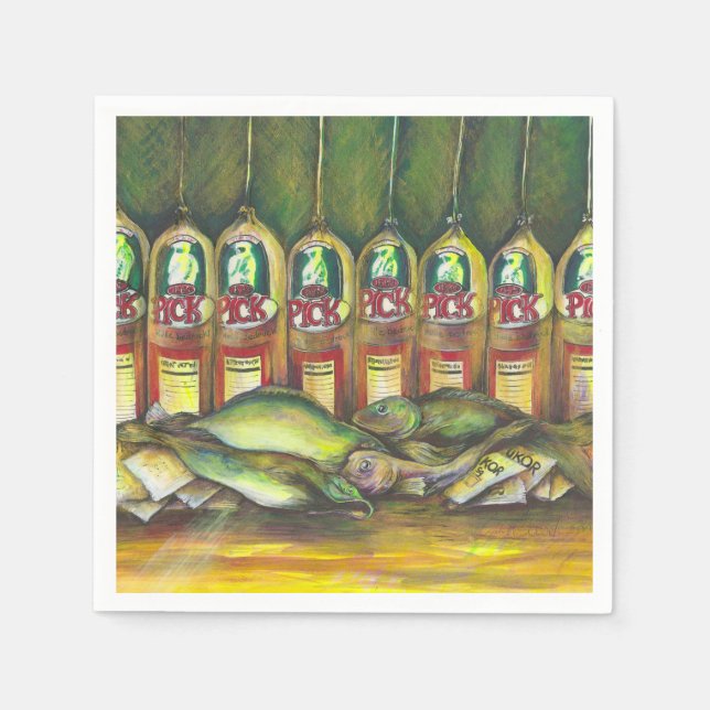 Süßfleisch Serviette (Vorderseite)