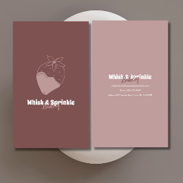 Süßgebäck Store Custom Cakes Chocolates Dessert Visitenkarte