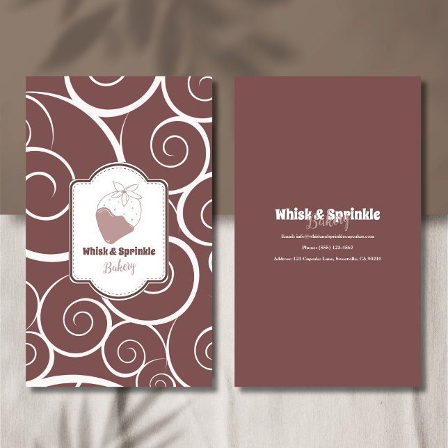 Süßgebäck Store Custom Cakes Chocolates Dessert Visitenkarte (Von Creator hochgeladen)