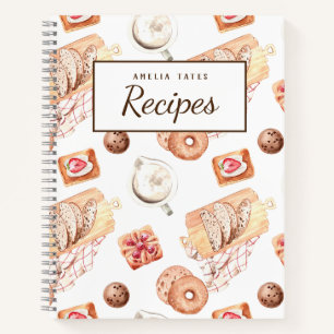 Süßgebackenes Gebäck - individuelles Rezept Notizbuch