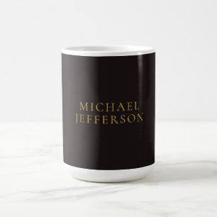 Süßholz Schwarz Gold Minimalistisch Einfach Modern Kaffeetasse