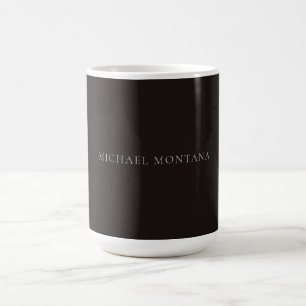 Süßholz Schwarz Minimalistisch Schlicht Modern Eig Kaffeetasse