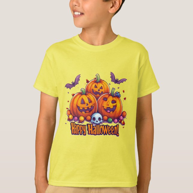 Süßige Halloween 🎃 Bonbons T-Shirt (Vorderseite)