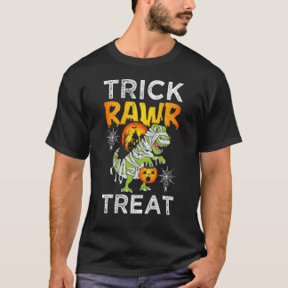 Süßigkeit oder Saurier T-Rex Dinosaurier Halloween T-Shirt