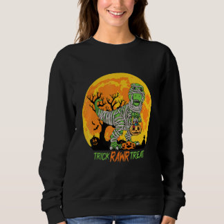 Süßigkeit Streich Halloween T Rex Dinosaur Mumie J Sweatshirt