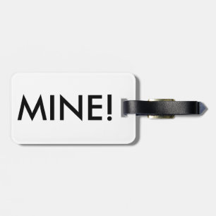 Süßigkeit Stripes "Bergwerk!" Gepäck-Aufkleber Gepäckanhänger